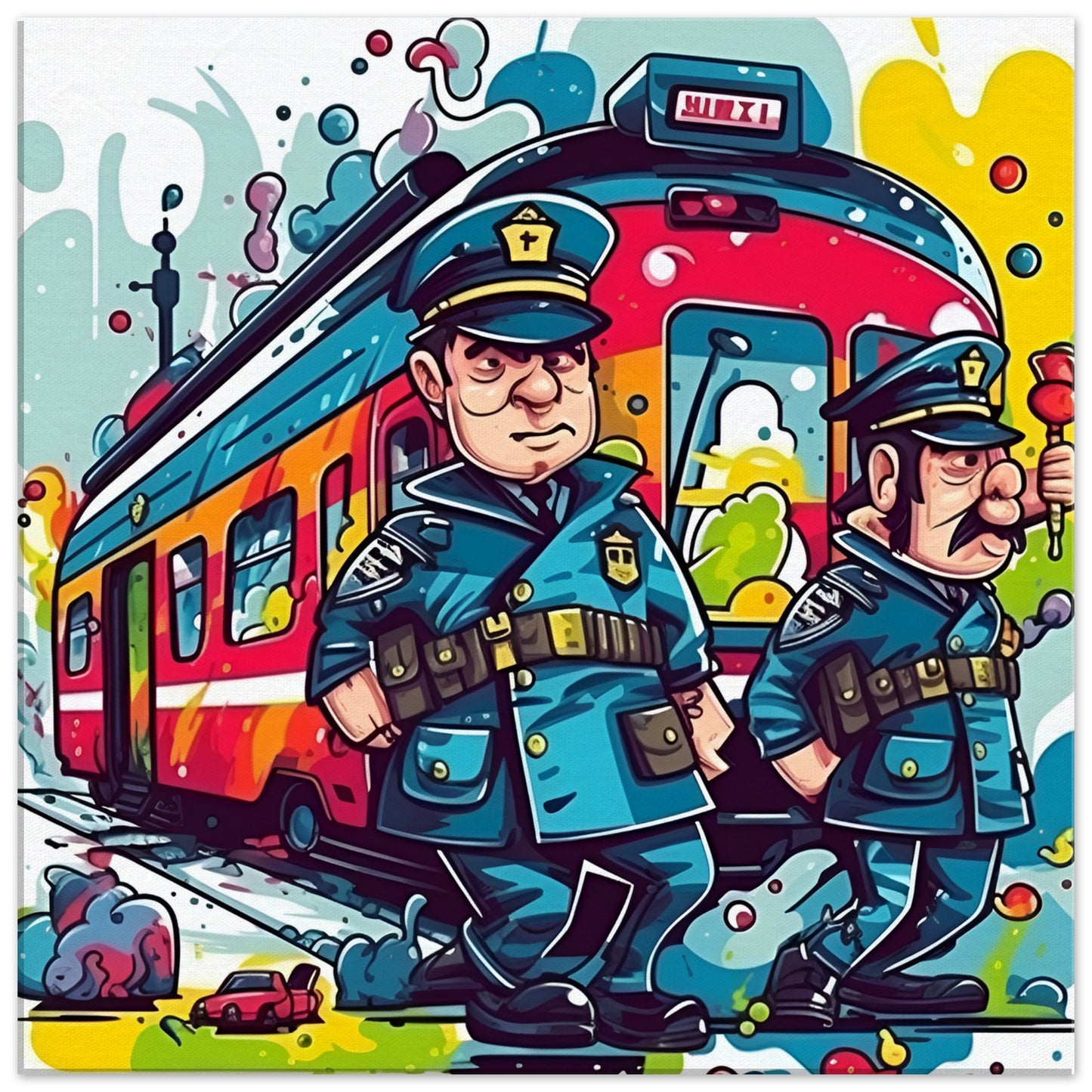 Graffiti Polizei