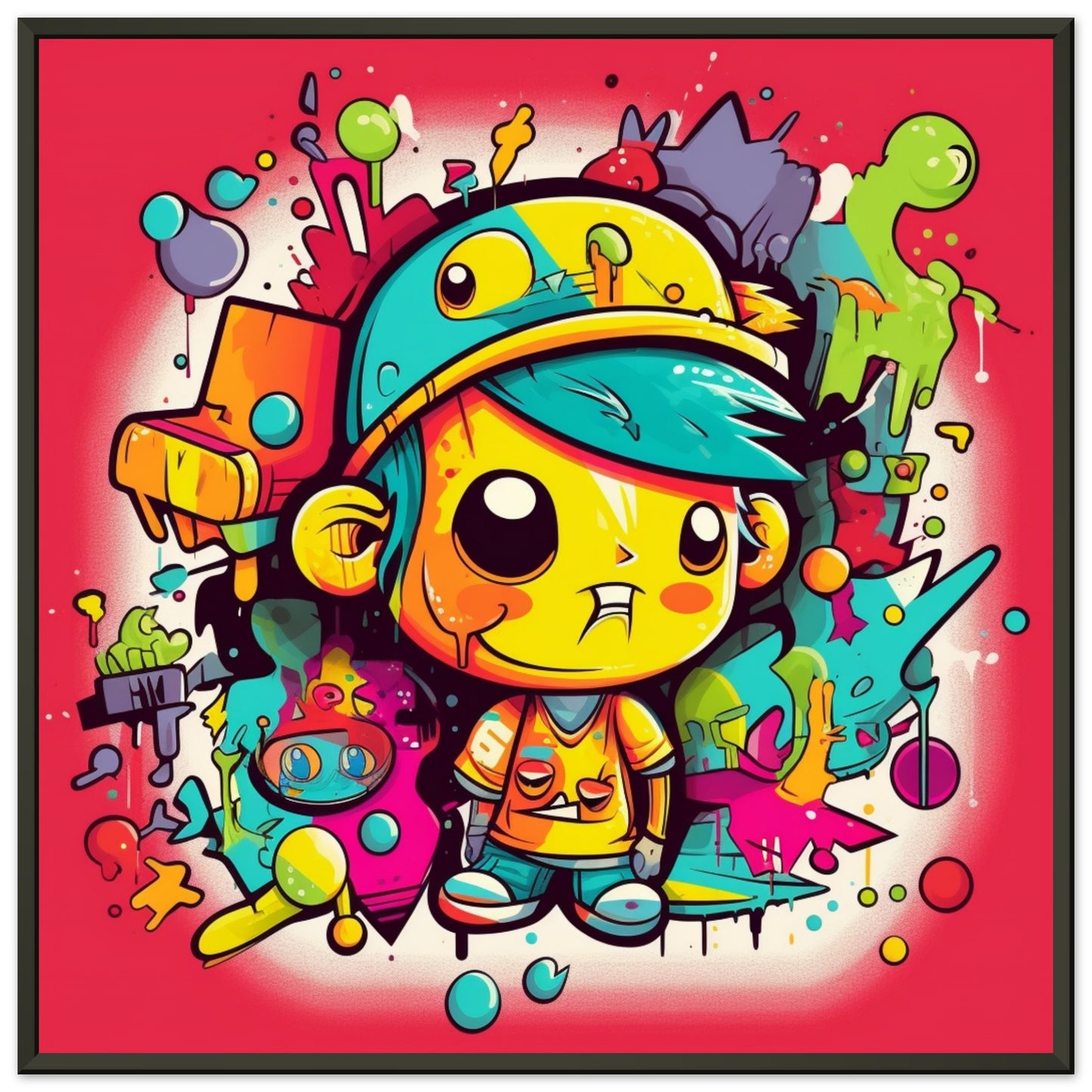 Colorful Streetart Charakter