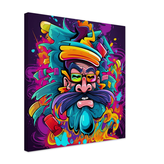 Colorful Streetart Old Man