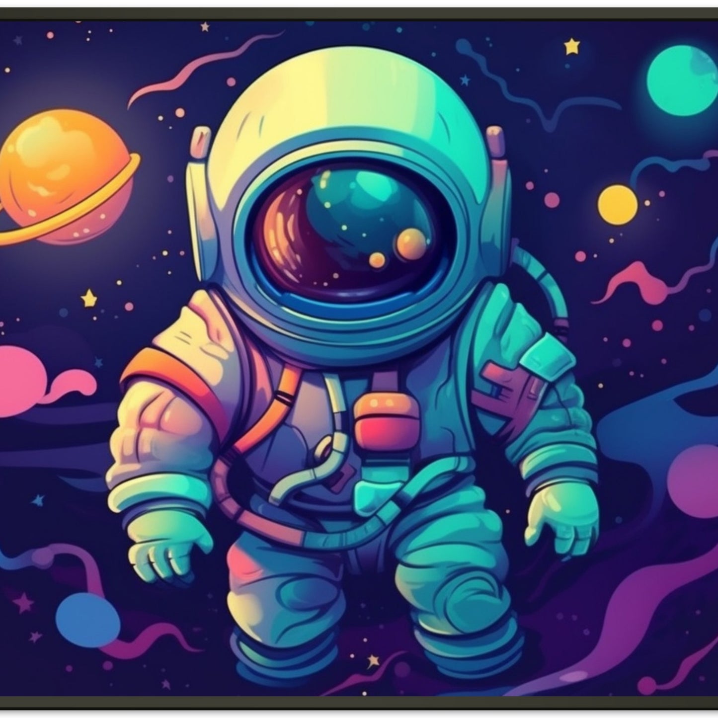 Colorful Streetart Astronaut