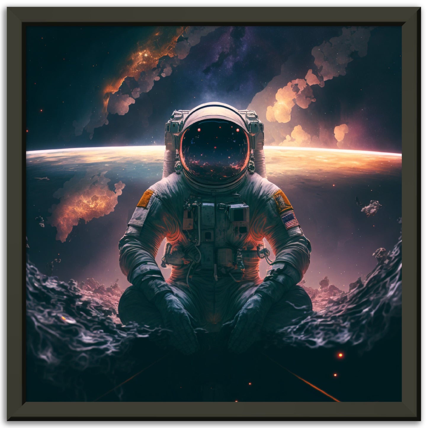 Digital Art Weltraum & Astronaut